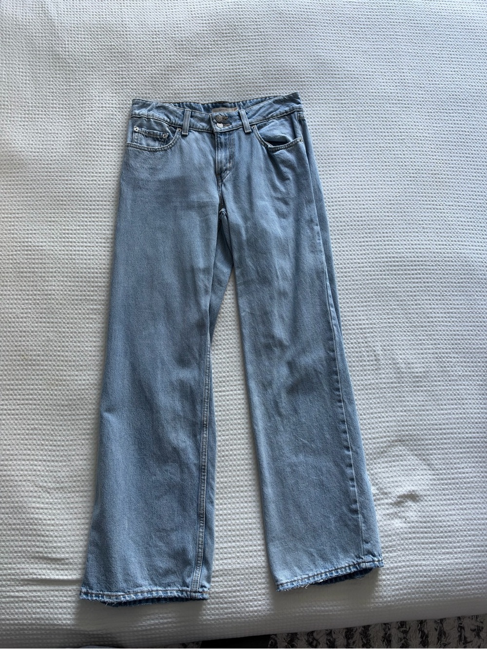 Levi's Light Wash Wide Leg Jeans